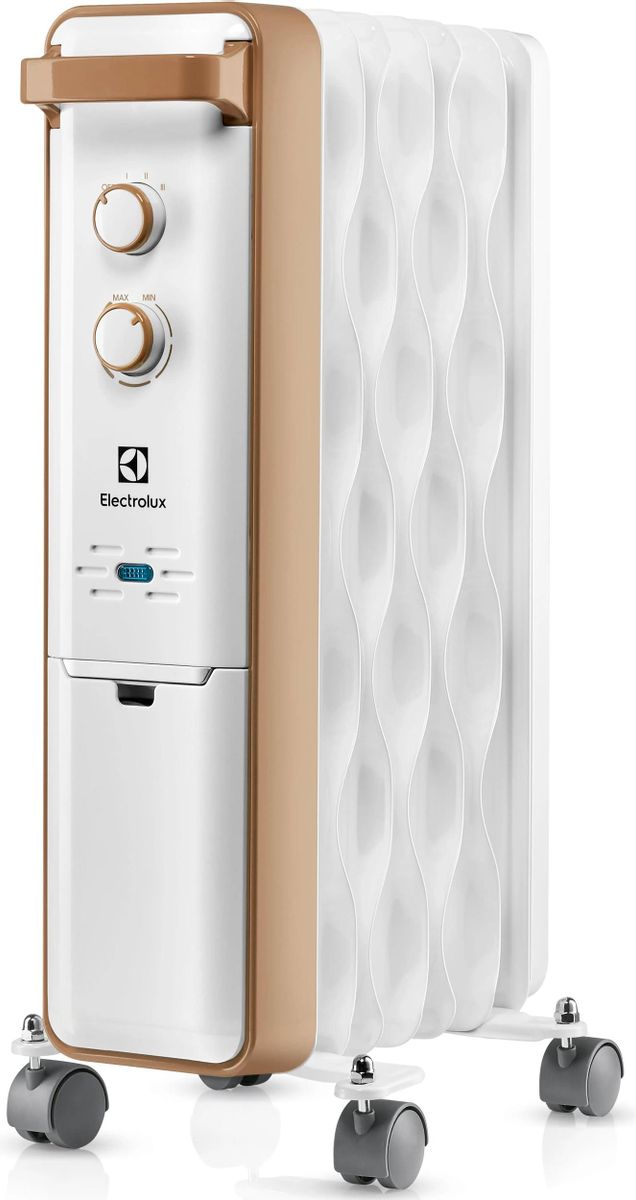 Масляный радиатор Electrolux Wave EOH/M-9157, с терморегулятором, 1500Вт, 7 секций, 3 режима, белый [нс-1100762]
